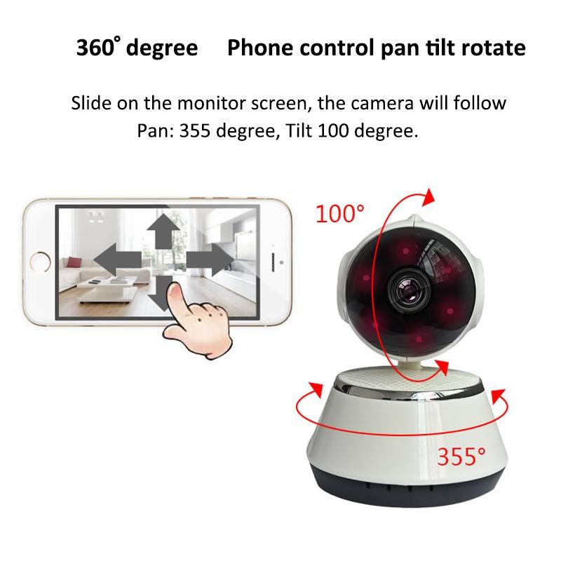 V380 720P HD Indoor Wireless WIFI Security Camera
