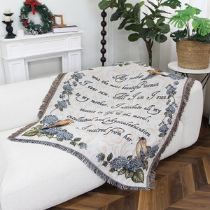 Jacquard geweven deken - vier seizoenen, draagbaar, aanpasbaar ontwerp voor thuis, kamperen & buitengebruik - Product Image 2