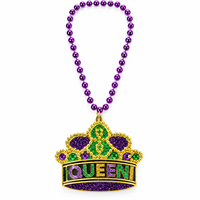 Masque de Mardi Gras violet de 36 pouces (12 mm) avec perle de la Cathédrale de Saint-Louis de la Nouvelle-Orléans