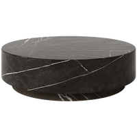 Table basse de meubles de grand espace simple de conception trapézoïdale inversée de marbre naturel gris de Milan