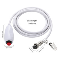 Cable de llamada de enfermera caliente, sistema médico, Cable RCA, estación de cable de botón, Cable de llamada de repuesto Universal con Clip de sábana de cama de 3m