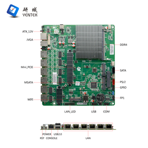 Nouvelle carte mère de pare-feu industriel Celeron J4125 DDR3 VGA intégrée GPIO COM 6 WGI226V Gigabit LAN Mini sans ventilateur - Product Image 4