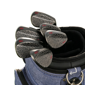 Wedge da Golf Forgiato con Logo Personalizzato e Stampa a Motivo, Nero, Vendita all'Ingrosso dalla Fabbrica - Product Image 1