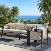 Aluminium Garten-Sofa Outdoor-Möbel Moderne Luxus-Terrassenmöbel Sofa-Set für Villa Hotel