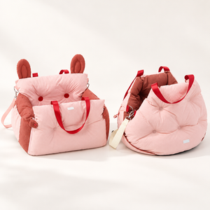 Asiento de Coche para Perros al por Mayor, Cama Portátil para Mascotas con Bolsillo Lateral de Almacenamiento, Funda Extraíble y Lavable, Logotipo Personalizado - Product Image 1