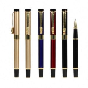 High Quality Business Gift Chinese Dragon Design Metal Fountain Tip <b>Pen</b> Promotional Heavy Ballpoint <b>Pens</b> with Business Writing - Product Image 2