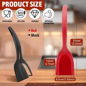 Espátula y Pinza 2 en 1 para Voltear Huevos, Espátula Multiusos Antiadherente para Pan, Pescado, Panqueques y Tostadas - Product Image 2