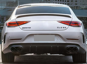 ดิฟฟิวเซอร์กันชนหลังทรง CLS53 พร้อมปลายท่อสีดำหรือสีเงิน สำหรับรถเบนซ์ W257 <span class=keywords><strong>AMG</strong></span> ปี 2018+ - Product Image 5