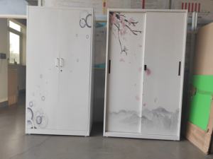 Armario de tela Armario Directo de fábrica Barato 2 puertas Armario de metal Almirah Muebles de dormitorio de metal Muebles para el hogar - Product Image 2