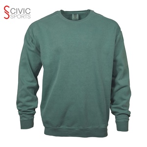 Sweat à capuche unisexe surdimensionné avec logo brodé personnalisé de haute qualité en coton uni sweat-shirt à col rond hiver essentiel impression numérique - Product Image 1