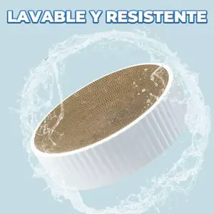 Rascador Circular Ligero de Sisal para Gatos, Diseño Minimalista, Árbol para Gatos de 1 Nivel para Interiores, Patrón Sólido, Gran Espacio para Gatos - Product Image 6