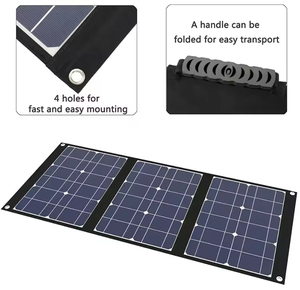 Factory Direct Price <b>Mini</b> Outdoor Portable Photovoltaic <b>Panel</b> 12v 18V 50w Foldable <b>Solar</b> <b>Panels</b> for Camping Rving Free Shipping - Product Image 4