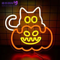 Niedliches Tai Chi Katzen-LED-Neonschild, USB-Wanddekorationsleuchte, Tier-Ornament für Zoohandlungen, Kinderzimmer, Tierpartys & Geburtstagsgeschenk