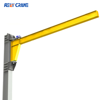 Grue à flèche murale électrique 220V 380V de 12m, 2t, 3t, 5t pour atelier et chantier, fabriquée en usine