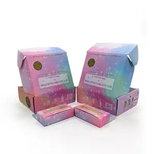 Vente en gros d'enveloppe d'emballage en tissu de beauté Eco Skincare Papier ondulé Cadeau imprimé avec logo personnalisé Emballage postal de livraison rose Bo