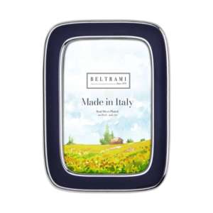 Beltrami Photo <b>Frame</b> <b>4x6</b> Silver Plated Made In Italy Metal <b>Frame</b> - Product Image 1