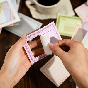 40 pezzi/pacco t blocco note delicato lungo lettera serie conto manuale materiale decorazione Collage Base <span class=keywords><strong>Mamo</strong></span> Pad 5 modelli - Product Image 5