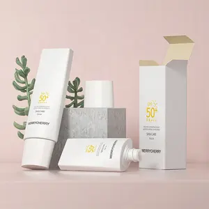 Sunscreen Tube Packaging Squeeze Skincare Cream Bottle Body Lotion Cream Packaging Container