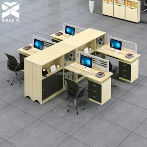 Escritorio Modular para Oficina de 4 a 6 Personas, Espacios de Trabajo Compartidos, Mesa de Oficina, Estación de Trabajo Abierta, Muebles de Oficina - Product Image 3