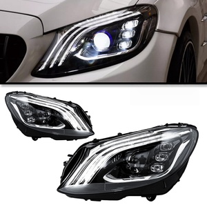 Kit de phares avant Full LED pour <span class=keywords><strong>Mercedes</strong></span> <span class=keywords><strong>Benz</strong></span> Classe <span class=keywords><strong>C</strong></span> W205 2015-2021, style Multibeam, mise à niveau des phares avant, Plug and Play - Product Image 2