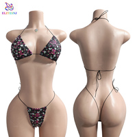 ELITES Tenue de Danse Exotique Luxe Sexy pour Club Vêtement de Danse Lingerie Exotique Bikini de Danse