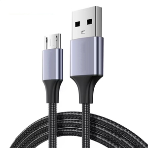 3英尺<span class=keywords><strong>5</strong></span>针微型USB至USB 2.0充电电缆尼龙编织线兼容银河S7 S6笔记Kindle PS4安卓设备 - Product Image 1