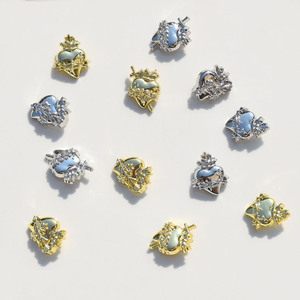 Colgante Retro de Aleación con Flecha Atravesando el Corazón, Abalorios Temáticos de Amor Chapados para Joyería DIY, Accesorios para Collares, Origen Jinhua GJ329 - Product Image 2