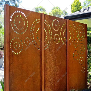 Contemporary Steel Laser Cut Corten Wall Panels Modern <b>Garden</b> <b>Ornament</b> with Strong Animal Motifs <b>for</b> Exterior Wall Decoration - Product Image 5