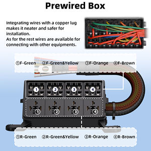 自動車用プレワイヤードリレーヒューズソケットボックスATC ATOブレードヒューズブロック4ウェイリレー付き自動車用配電 - Product Image 5