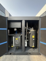 Nouveau Compresseur d'air à vis portable à deux étages, de qualité industrielle, sans huile, avec moteur de 75 kW, refroidi par eau, pour entreprise commerciale