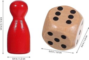 Mercado Chino en Línea, Otros Juguetes Educativos, Marcadores de Mesa, <span class=keywords><strong>Damas</strong></span> de Madera, Ludo, Piezas de Ajedrez, Juegos de Mesa, Peones, Piezas de Ajedrez - Product Image 2