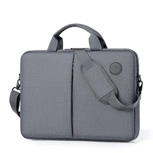 थोक उच्च गुणवत्ता वाले पुरुषों के निविड़ अंधकार नायलॉन 15.6 इंच कंप्यूटर हैंडबैग कंधे बैग