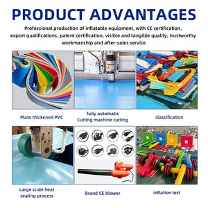 <span class=keywords><strong>Cama</strong></span> Elástica Inflable Portátil para Niños, <span class=keywords><strong>Cama</strong></span> Elástica Individual Inflable para Exteriores, Equipo de Entretenimiento, Venta al Por Mayor de Fábrica - Product Image 4