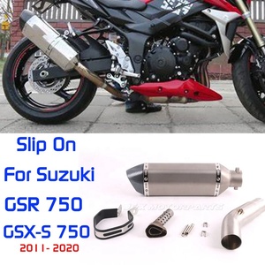 Échappement de moto pour Suzuki GSR750 GSX-<span class=keywords><strong>S</strong></span> <span class=keywords><strong>750</strong></span> 2011-2020 GSR750 <span class=keywords><strong>GSR</strong></span> <span class=keywords><strong>750</strong></span> Échappement de moto Silencieux d'échappement Tuyau de liaison intermédiaire - Product Image 2