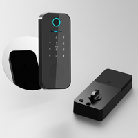 Serrure de porte intelligente numérique WiFi Tuya, haute sécurité, avec empreinte digitale, pêne dormant avec caméra pour porte en acier, sans clé, mot de passe, clé
