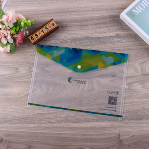 Thực tế nóng bán tùy chỉnh giá rẻ Văn Phòng Giá Nguồn cung cấp nút A4 Kích thước nhựa thư mục tập tin tài liệu túi phong bì tập tin Túi - Product Image 4