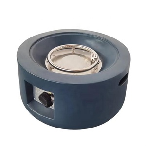 Modern Round Outdoor <b>Gas</b> <b>Fire</b> <b>Pit</b> <b>Table</b> Durable MGO Material for Garden & Backyard Decor - Product Image 5