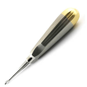 Elevador Dental de Acero Inoxidable de Alta Calidad, Punta Curva, Agarre Ergonómico, Instrumento Manual para Uso Profesional - Product Image 4