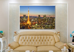 Art mural en verre de grande taille, paysage moderne <span class=keywords><strong>et</strong></span> luxueux, images de la nature, Alpes, montagne, soleil, forêt, <span class=keywords><strong>lac</strong></span>, encre écologique, cristal - Product Image 2