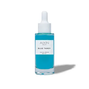 AiXin Private Label 30ML Hidratante Calmante Reduce el enrojecimiento Iluminador DE LA PIEL Suero facial de ácido hialurónico Suero de tanaceto azul