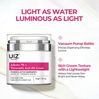 Crème Visage Correctrice de Taches Sombres Légère avec Logo Personnalisé, Soin de la Peau, 7% Alpha Arbutine + 4% TXA