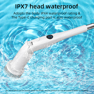 Cepillo de Limpieza Eléctrico Multifuncional para el Hogar con Cabezal Giratorio para Uso en Cocina y Baño, Diseño Portátil, 1 Año de Garantía - Product Image 4