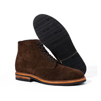 Sepatu Boots Kulit Sapi Asli Goodyear Berkualitas Tinggi, Anti-Dingin, Model High Top, Santai, Untuk Musim Dingin