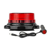Luz Estroboscópica LED Solar Inalámbrica Recargable con Base Magnética Resistente al Agua, 5000 Lúmenes, 12/24V para Vehículos de Trabajo