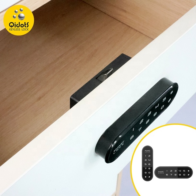 2024 Qidots Intelligent Keyless Touch Keypad Password Lock for Gym & Hotel Use Furniture Drawer Combination Lock