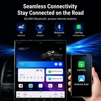 Écran vertical RoadNavi de 16,2 pouces, navigation Android 13 pour Ford Raptor F150 2015-2020, lecteur multimédia vidéo, Carplay, GPS