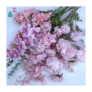 Розовый декоративный цветок свадебный зал ландшафтный дизайн искусственный цветок Свадебное торжество Красивая Цветочная композиция Chen