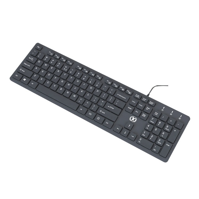 Computer Gaming Desktop Office Typing Home Laptop External Silent Wired Scissor Switch 104-Key PS/2 Matte Backlit Chocolate Film