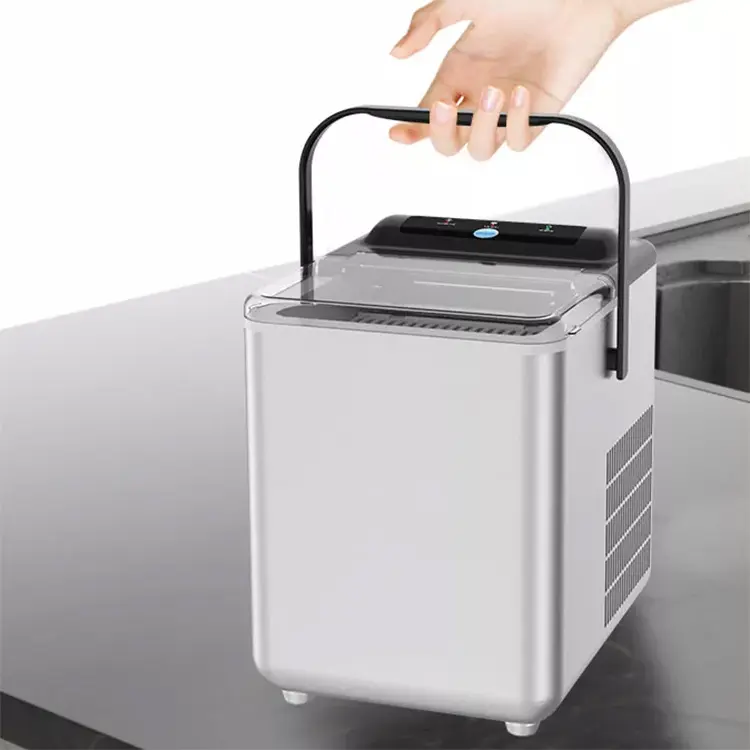 Beeman Automatic Household Mini Portable Ice Maker Machine Freestanding Automatic Liquid Freezer Ice Generator