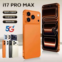 Smartphone 2025 Tout Nouveau I17 Pro Max Android 15.0 5G LTE HD OLED 90Hz 108MP Grand Écran 16+1TB Version Globale